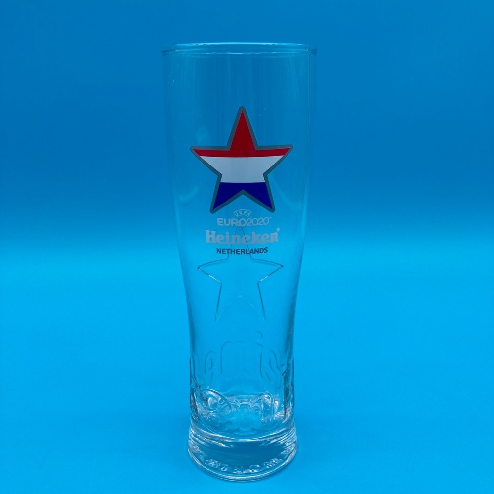 Heineken UEFA Euro 2020 Netherlands Tall Beer Glass 0.25 L Promo Collectible